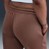 Nike Sportswear Phoenix Fleece женская Mid-Rise Open-Hem Pants цвет коричневый