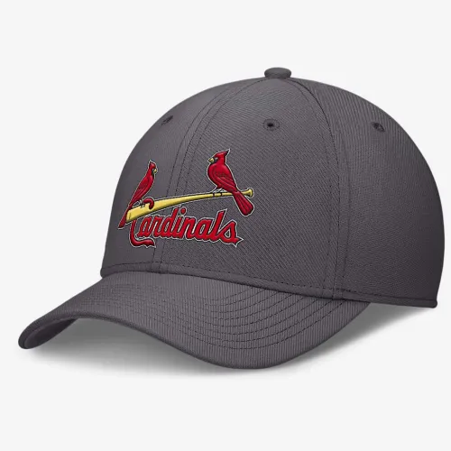 St. Louis Cardinals Swoosh мужские Nike Dri-FIT MLB Hat цвет серый
