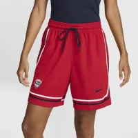 USAB Practice женская Nike баскетбольные шорты цвет красный