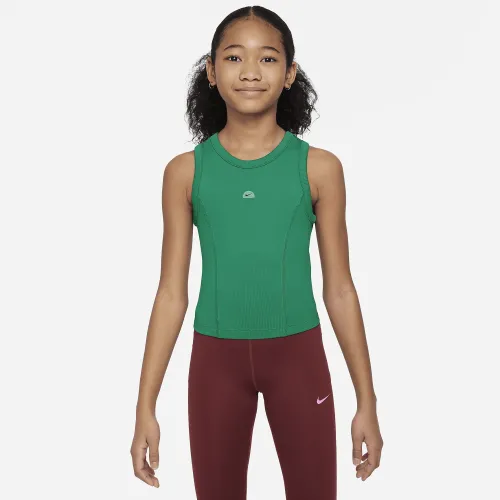 Nike Girls' Dri-FIT Tank цвет зеленый