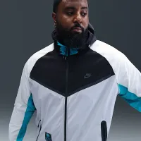 Nike Tech мужские Woven Windrunner Full-Zip Куртка цвет черный