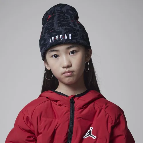 Nike Jordan Big детские 2-Piece Beanie набор цвет черный