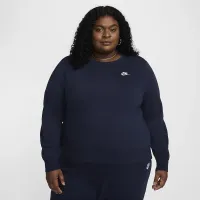 Nike Sportswear Club Fleece жіноча Crew-Neck світшот (великі розміри) блакитний