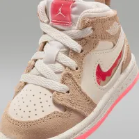 Nike Jordan 1 Mid SE Baby/Toddler Кросівки колір коричневий