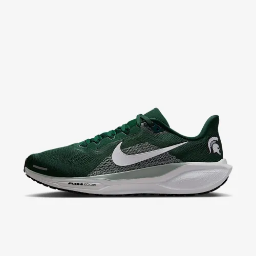 Michigan State Pegasus 41 мужские Nike College Road Running Кроссовки цвет зеленый