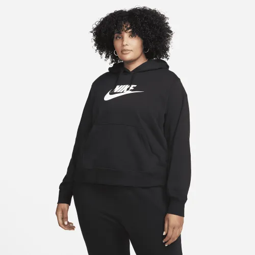 Nike Sportswear Club Fleece жіноча Pullover Толстовка з капюшоном (великі розміри) колір чорний