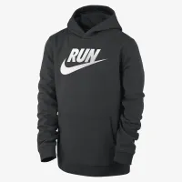 Nike Club Fleece Big детские Running Pullover Толстовка с капюшоном цвет черный