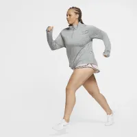 Nike Element женская 1/2-Zip Running Top (большие размеры) цвет серый