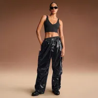 NikeSKIMS Shiny Nylon жіноча Cargo Pants колір чорний