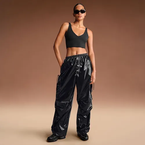 NikeSKIMS Shiny Nylon жіноча Cargo Pants колір чорний