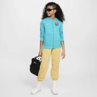 Club Америка Club Big детские (для мальчиков) Nike Soccer Full-Zip French Terry Толстовка с капюшоном цвет зеленый