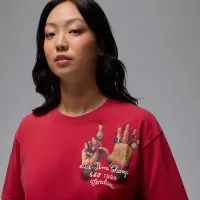 Nike Jordan жіноча Graphic футболка колір червоний