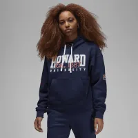 Nike Jordan x Howard University женская Fleece Pullover Толстовка с капюшоном синий
