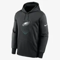 Philadelphia Eagles Icon Men’s Nike Therma NFL Pullover Толстовка с капюшоном цвет черный