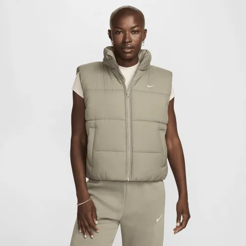 Nike Sportswear Classic Puffer женская Therma-FIT Loose Vest цвет зеленый