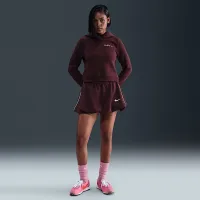 Nike Sportswear Phoenix Fleece жіноча Shrunken Толстовка з капюшоном колір червоний