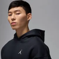 Nike Jordan Brooklyn Fleece чоловічі оверсайз Pullover Толстовка з капюшоном колір чорний