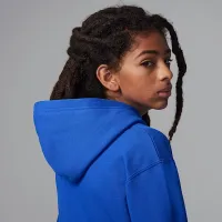 Nike Jordan Big дитячі Baseline Pullover Толстовка з капюшоном блакитний