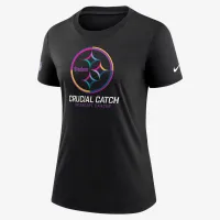 Pittsburgh Steelers Crucial Catch женская Nike NFL футболка цвет черный