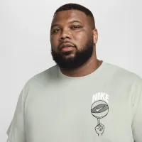 Nike мужские Dri-FIT баскетбольные футболка цвет зеленый