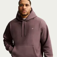 Nike Solo Swoosh чоловічі Pullover Толстовка з капюшоном колір фіолетовий
