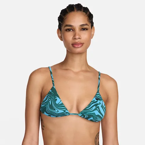Nike Swim Swirl женская String Bikini Top синий