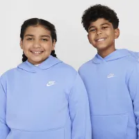 Nike Sportswear Club Fleece Big дитячі Pullover Толстовка з капюшоном (Extended Size) блакитний