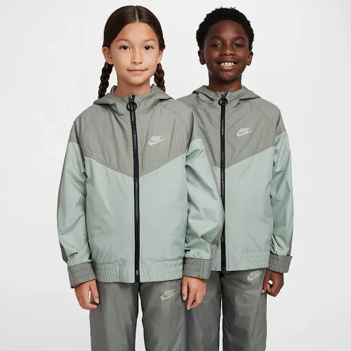 Nike Sportswear Windrunner EasyOn Big детские Repel Куртка цвет серый
