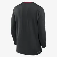Ohio State Buckeyes Sideline Coach чоловічі Nike Dri-FIT College 1/2-Zip Long-Sleeve Top колір чорний