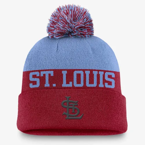 St. Louis Cardinals Rewind Peak мужские Nike MLB Cuffed Pom Beanie цвет красный
