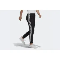 Штаны adidas Essentials French Terry 3-Stripes GM8733 - Черные