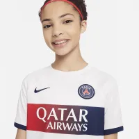 Paris Saint-Germain 2023/24 Stadium Home/Away Big детские Nike Dri-FIT Soccer шорты цвет белый