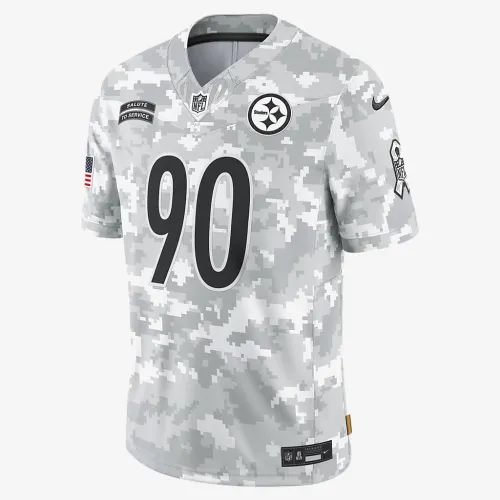 T.J. Watt Pittsburgh Steelers Salute to Service чоловічі Nike Dri-FIT NFL Limited Jersey колір білий