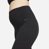 Nike Zenvy (M) жіноча Gentle-Support З високою талією 7/8 лосіни з кишенями(Maternity) колір чорний