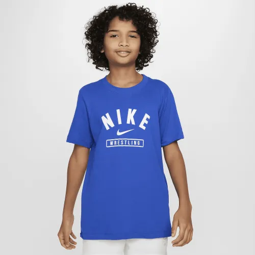 Nike Big дитячі Wrestling футболка блакитний