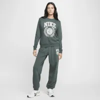 Nike Sportswear Club Fleece женская Crew-Neck свитшот цвет зеленый