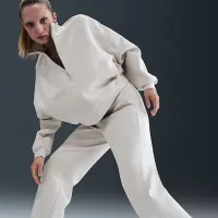 Nike 24.7 ImpossiblySoft женская Dri-FIT С высокой Талией Loose Flaцвет красный Pants цвет коричневый