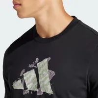 Футболка adidas Aeroready Tennis Logo Slam Graphic IS2419 - Чорна