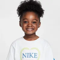 Nike Little дитячі Game, Swoosh, Match Boxy футболка колір білий