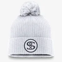 Chicago цвет белый Sox Cooperstown Peak мужские Nike MLB Cuffed Pom Beanie цвет белый