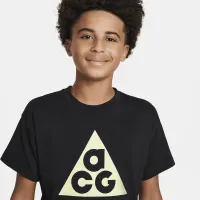 Nike ACG Big дитячі футболка колір чорний