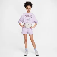 Nike Sportswear Club Girls' French Terry Crew-Neck світшот колір фіолетовий