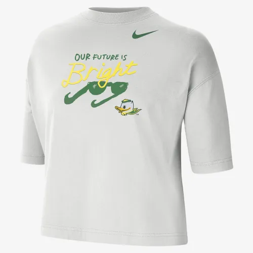 Oregon женская Nike College футболка цвет серый
