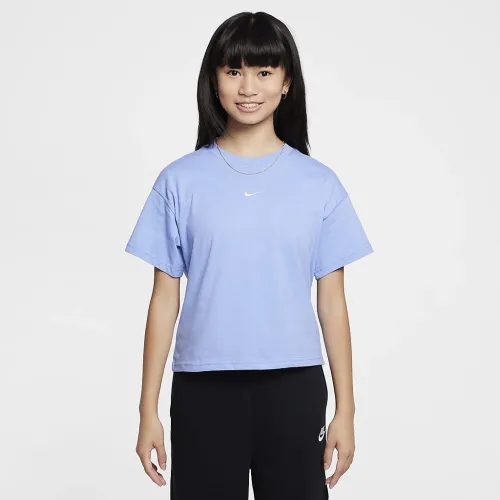 Nike Sportswear Essential Big детские (Girls') футболка синий