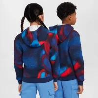 Nike Sportswear Club Fleece Big детские Толстовка с капюшоном синий