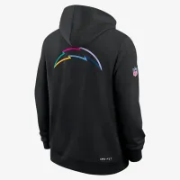 Los Angeles Chargers Crucial Catch Sideline чоловічі Nike Dri-FIT NFL Pullover Толстовка з капюшоном колір чорний