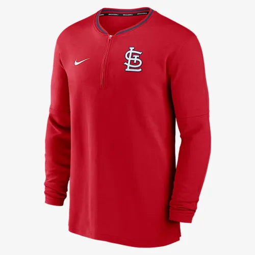St. Louis Cardinals Authentic Collection чоловічі Nike Dri-FIT MLB 1/2-Zip Long-Sleeve Top колір червоний