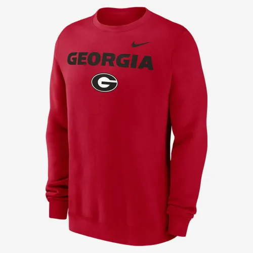 Georgia Bulldogs Primetime Primary Stack чоловічі Nike College Pullover Crew колір червоний