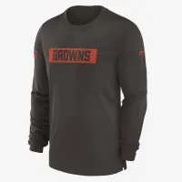 Cleveland цвет коричневыйs Sideline Player Team Issue Men’s Nike Dri-FIT Long-Sleeve Top цвет коричневый