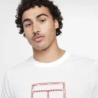NikeCourt мужские Dri-FIT Tennis футболка цвет белый